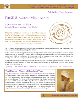 21 Stages of Meditation PDF  Form