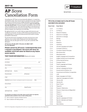 Ap Cancellation Form