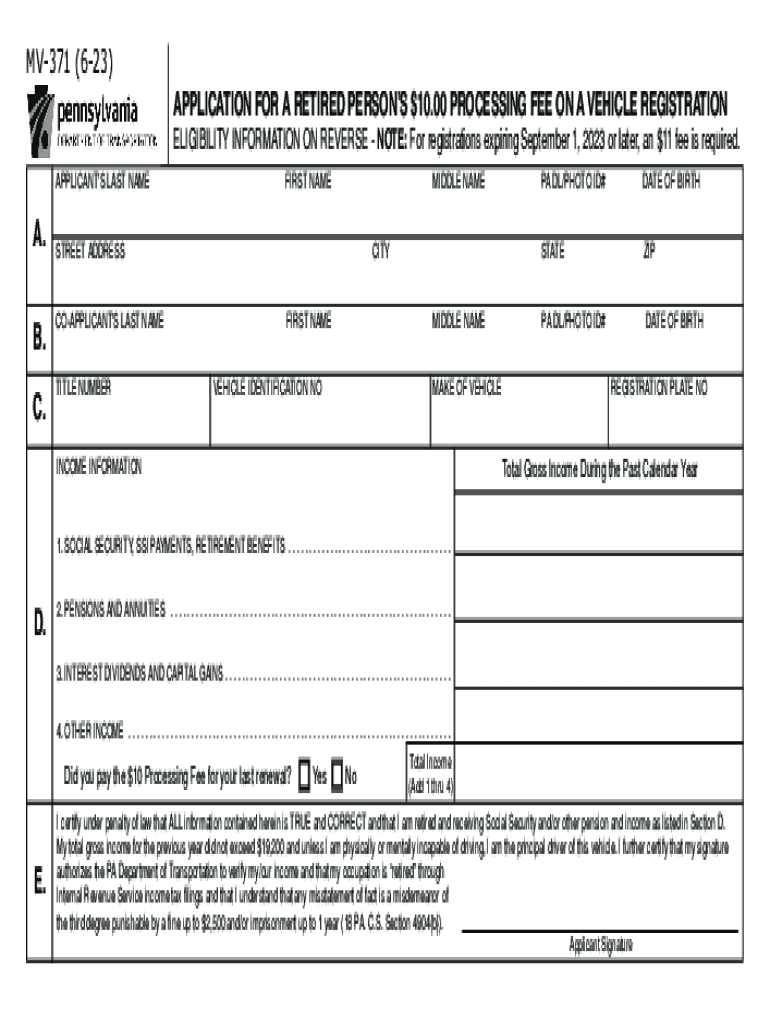 Retired Status  Form