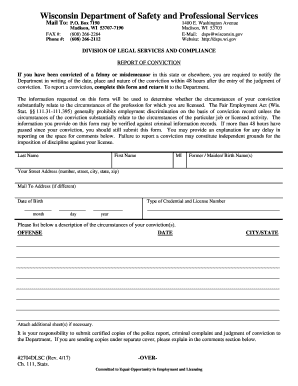 2252 DSPS Wisconsin Gov  Form