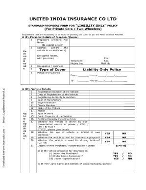 Car Insurance Policy Format No No Download Needed Needed