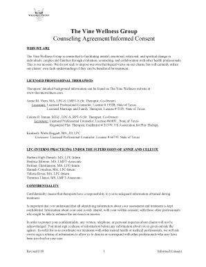 Group Consent Form Template