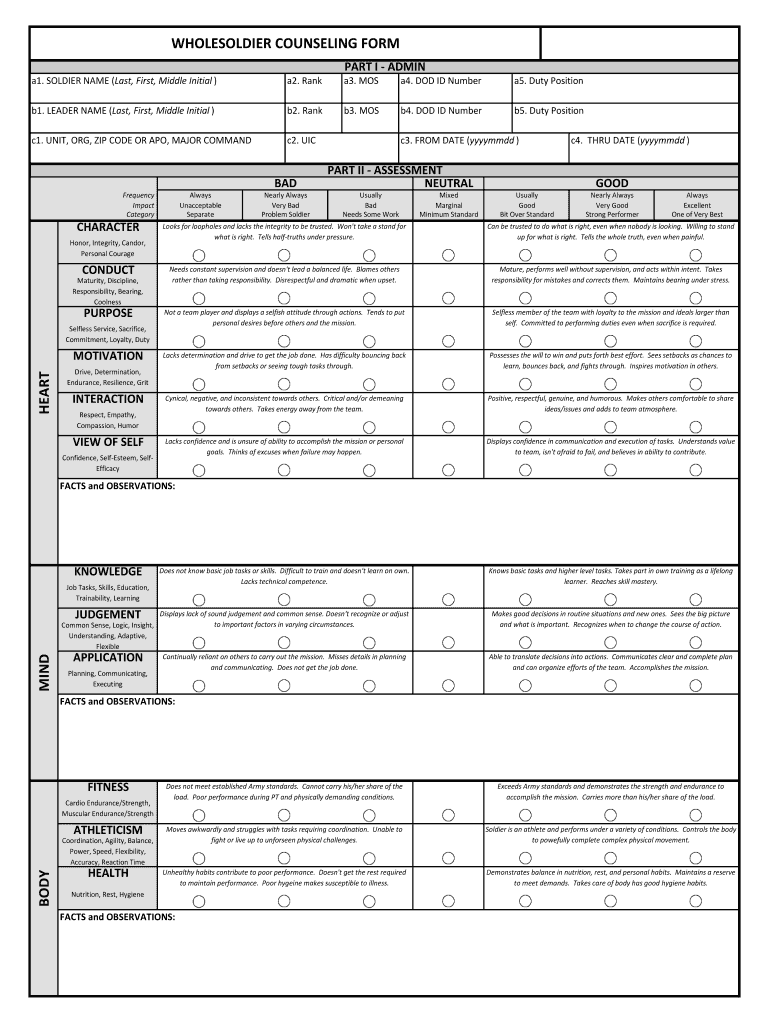 Wholesoldier  Form