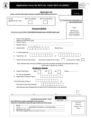 Bccl Cv Area  Form