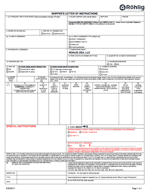 Sample Sli for Shipment  Form