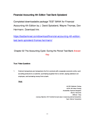 Financial Accounting Spiceland PDF  Form