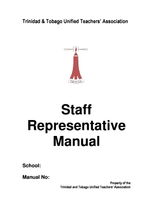 Staff Representative Manual Ttuta Net  Form