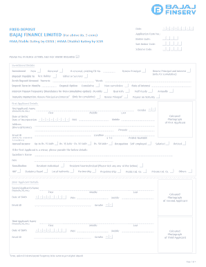 Bajaj Fd Form PDF