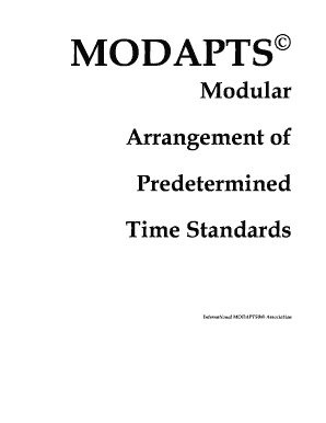 Modapts Manual PDF  Form