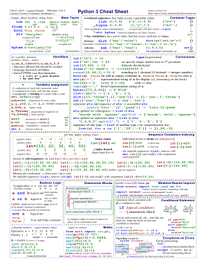 Python 3 Cheat Sheet  Form