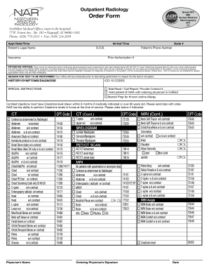 Northern Arizona Radiology  Form