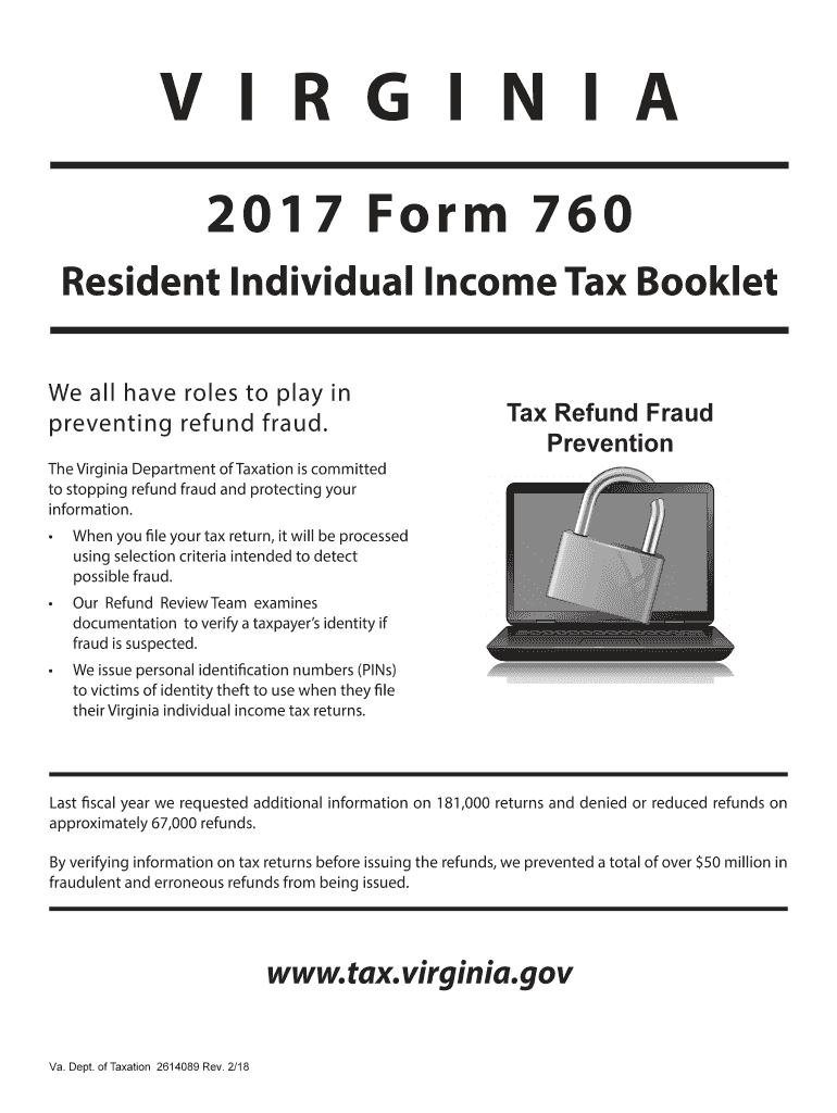  Virginia 760 Fillable  Form 2017