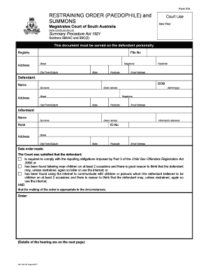  Restraining Order Template Uk 2017-2024