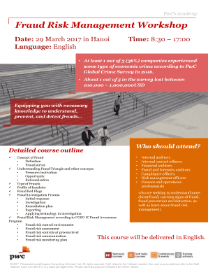 Fraud Risk Assessment Template Pwc  Form