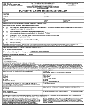 Form Bis 711 Example