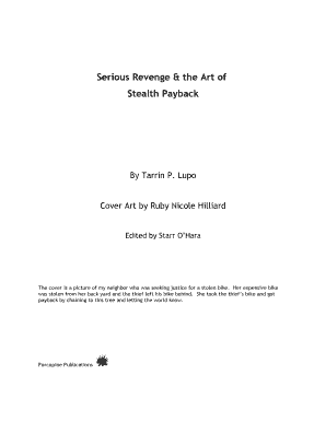 Serious &amp; the Art of Stealth Payback  Form