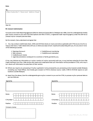 Ctos Consent Form