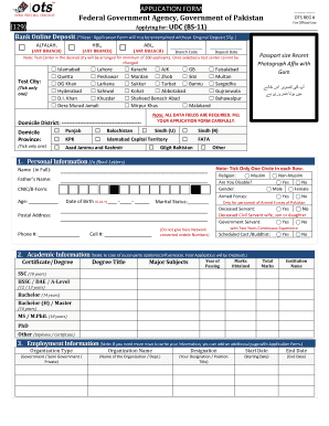 Udc Application Form