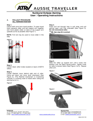 Sunburst Eclipse Awning Instructions  Form