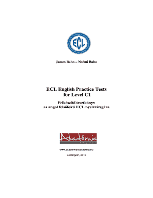 Ecl English Test PDF  Form