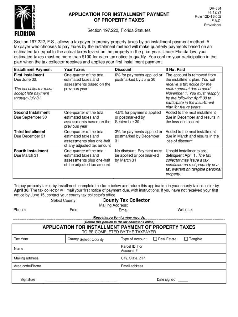  Application Installment Payment 2021