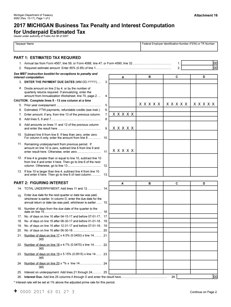  5324, City of Detroit Corporate Income Tax Penalty and Interest 2017