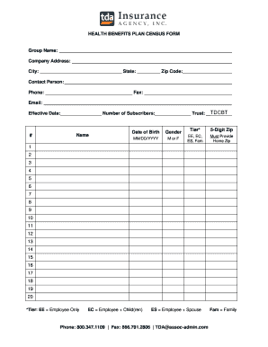 Company Census Form