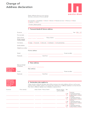  Address Registration Permission Form 2017