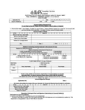 Cdsl Closure Form