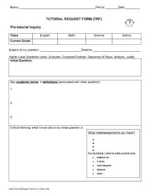 Trf Form