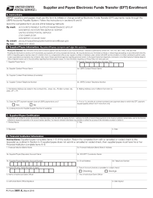 Ps Form 3881 X