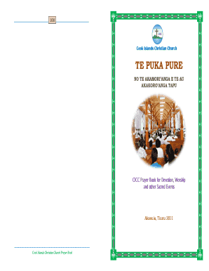 Cook Island Hymn Book App Form