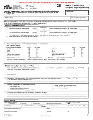 Wsib Form 26