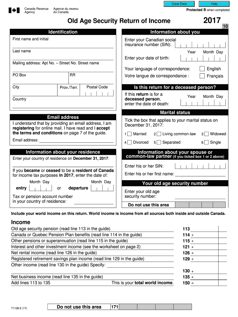  Old Age Security Return of Income Form 2017