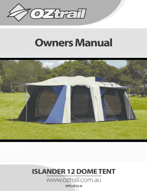 ISLANDER 12 DOME TENT  Form