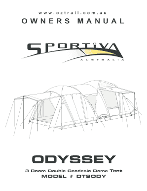 Odyssey OZtrail  Form