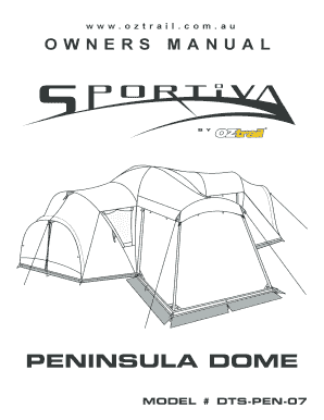 Oztrail Sportiva Dome Tent Instructions  Form