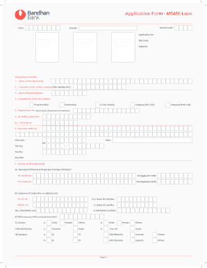 Bandhan Bank Form Download