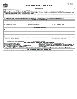  Pag Ibig Specimen Signature Form 2020