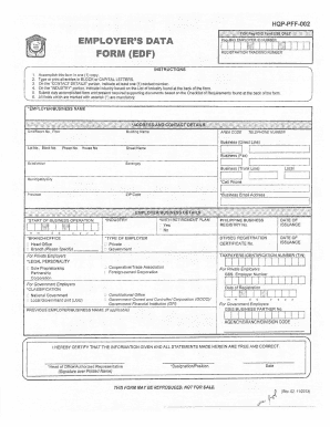 Hqp Pff 002  Form