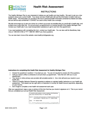  Michigan Risk Assessment 2017-2024