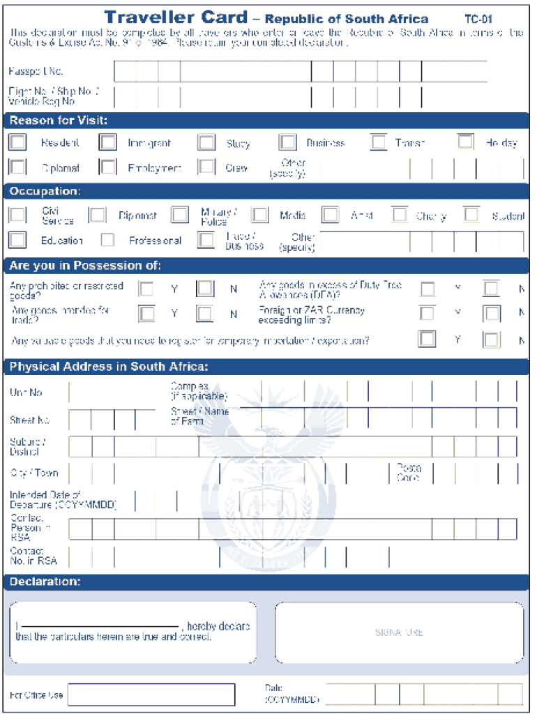 Download TC 01 Form Corporate Traveller