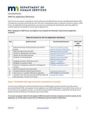  Pre Application Worksheet for NEW 245D License Applicants 2018