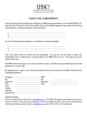 Logo Agreement Template  Form