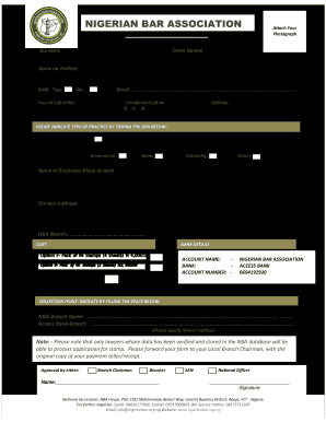 Nba Seal Application Form