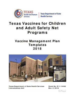  Vaccine Management Plan Templates Routine Vaccine Storage and Handling PlanEmergency Vaccine Storage and Handling Plan 2019-2024