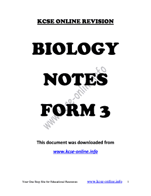 Kcse Online Notes  Form