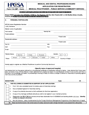 Word Document HPCSA  Form
