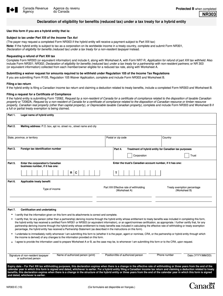 Get and Sign Nr303 2013-2022 Form