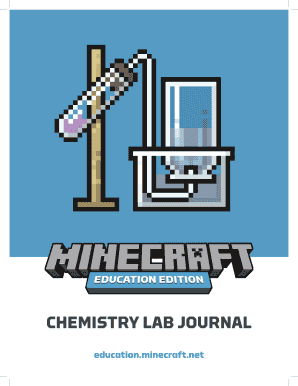 Chemistry Lab Journal PDF Minecraft  Form